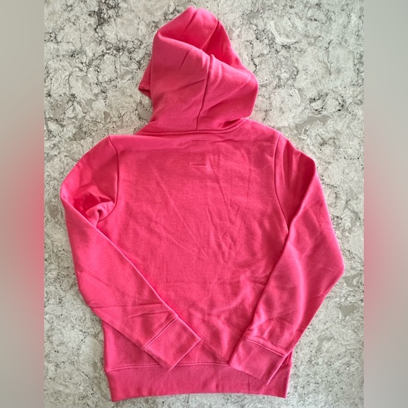 GAP Vibrant Pink Kids Hoodie with Grey Logo Size L (10) NWT - Picture 4 of 8